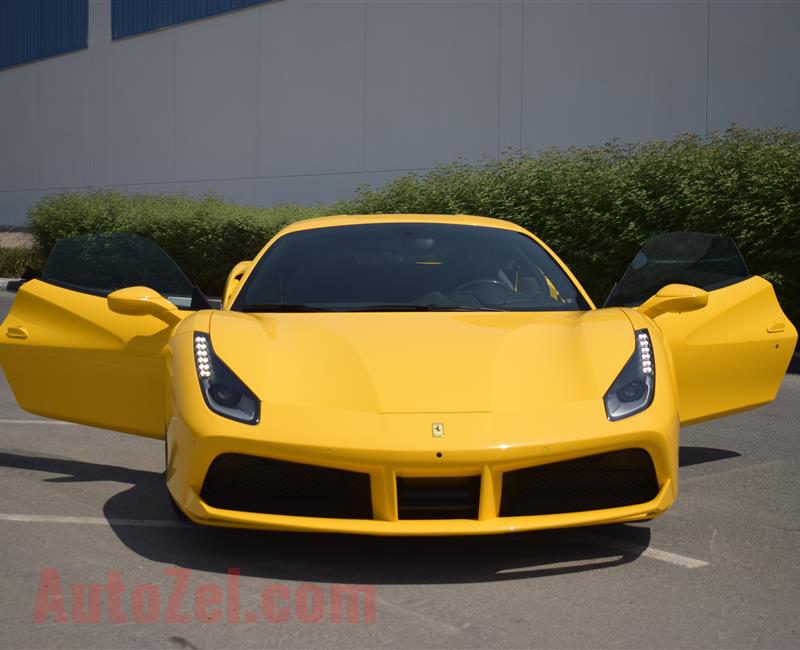 FERRARI GTB- 2016- YELLOW- 6 000 KM- GCC SPECS