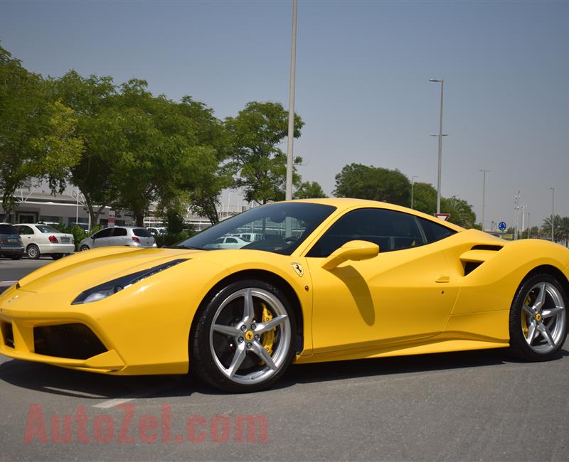 FERRARI GTB- 2016- YELLOW- 6 000 KM- GCC SPECS