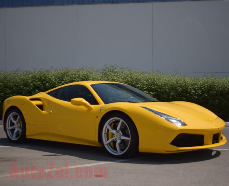 FERRARI GTB- 2016- YELLOW- 6 000 KM- GCC SPECS