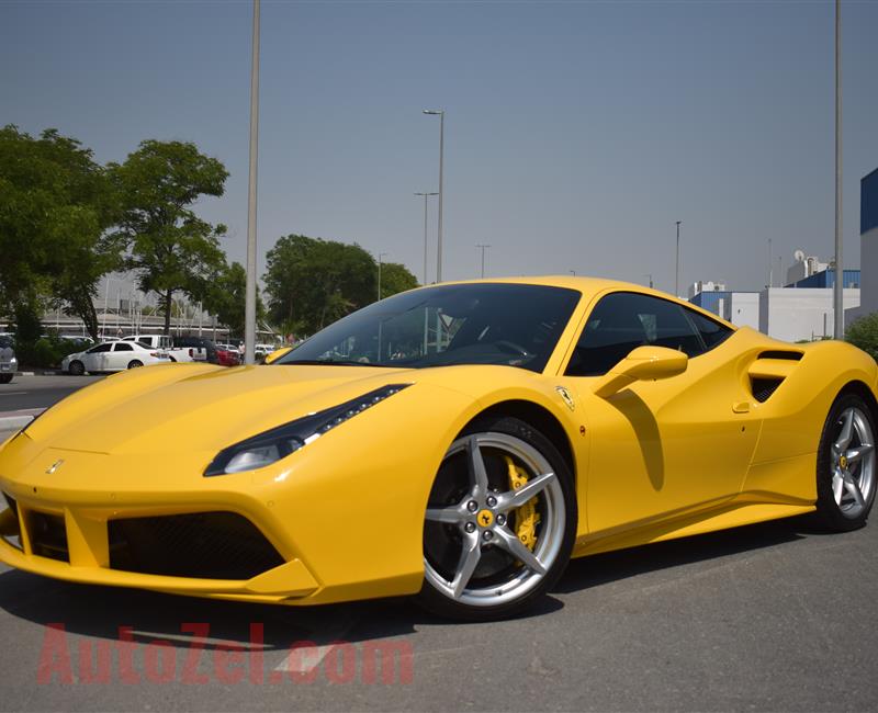 FERRARI GTB- 2016- YELLOW- 6 000 KM- GCC SPECS