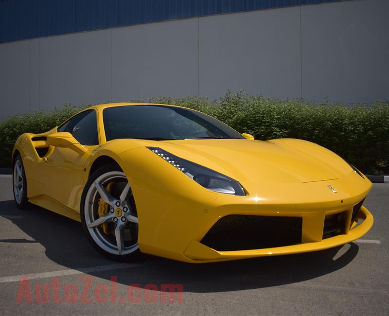 FERRARI GTB- 2016- YELLOW- 6 000 KM- GCC SPECS