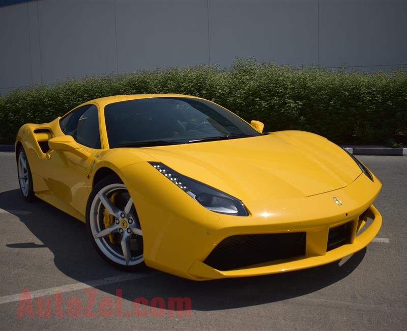 FERRARI GTB- 2016- YELLOW- 6 000 KM- GCC SPECS