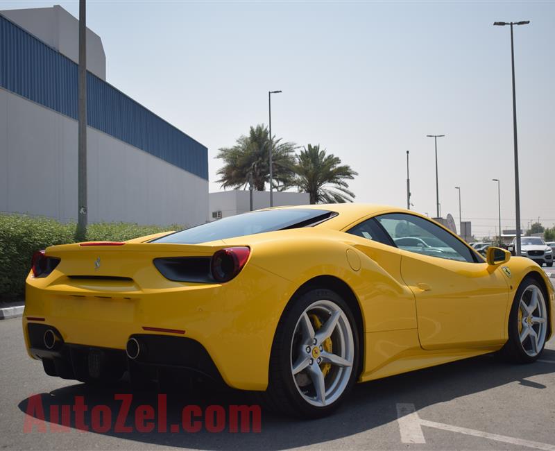 FERRARI GTB- 2016- YELLOW- 6 000 KM- GCC SPECS