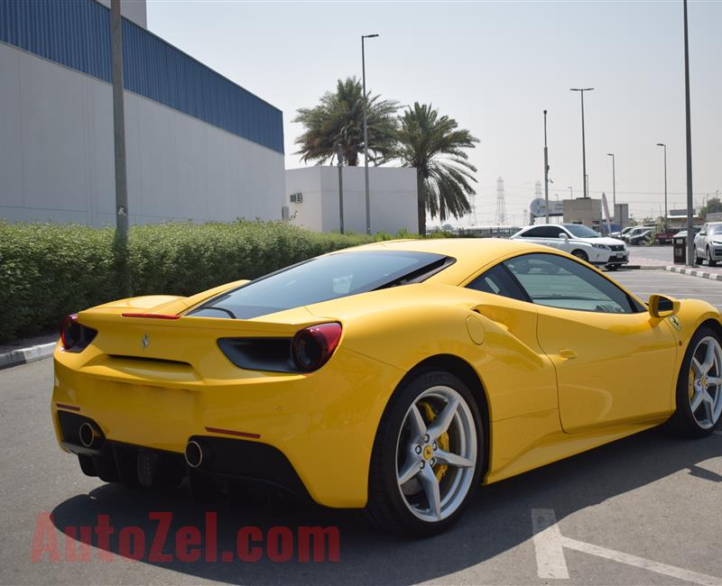 FERRARI GTB- 2016- YELLOW- 6 000 KM- GCC SPECS