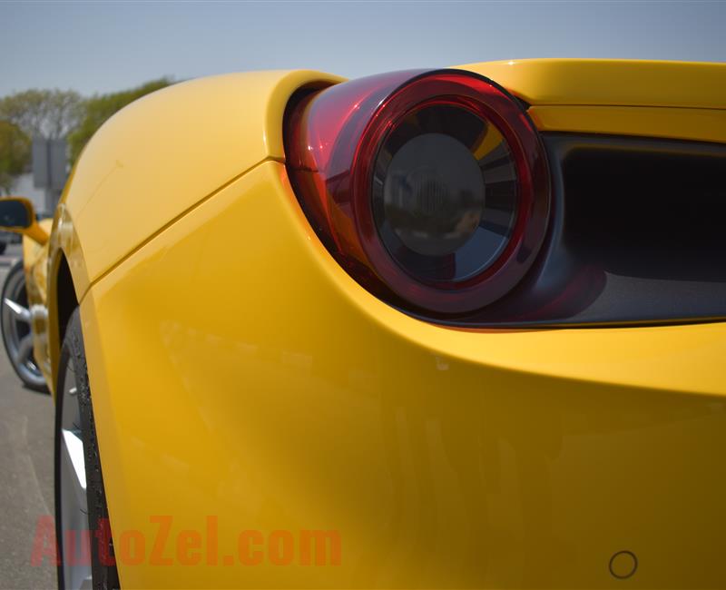 FERRARI GTB- 2016- YELLOW- 6 000 KM- GCC SPECS