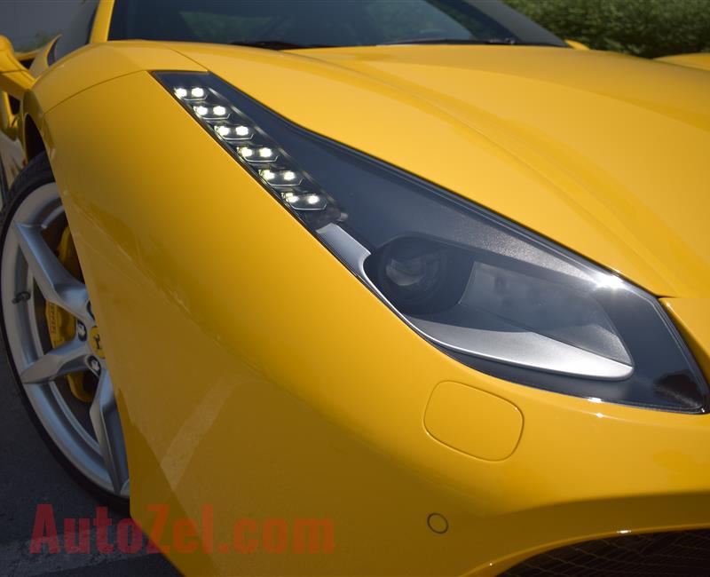 FERRARI GTB- 2016- YELLOW- 6 000 KM- GCC SPECS