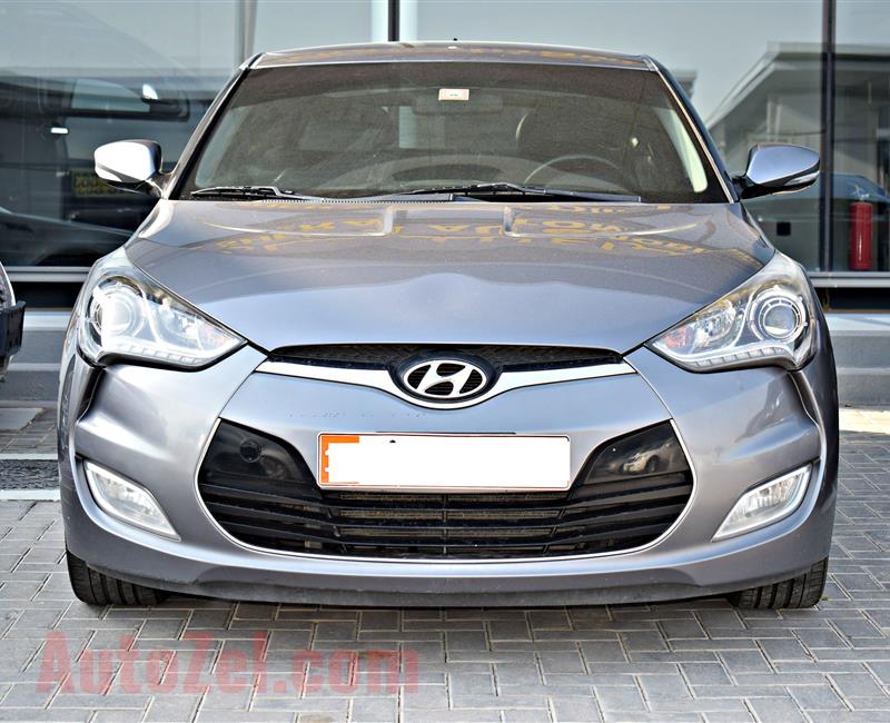 HYUNDAI VELOSTER MODEL 2015 - GREY - V4 - GCC 