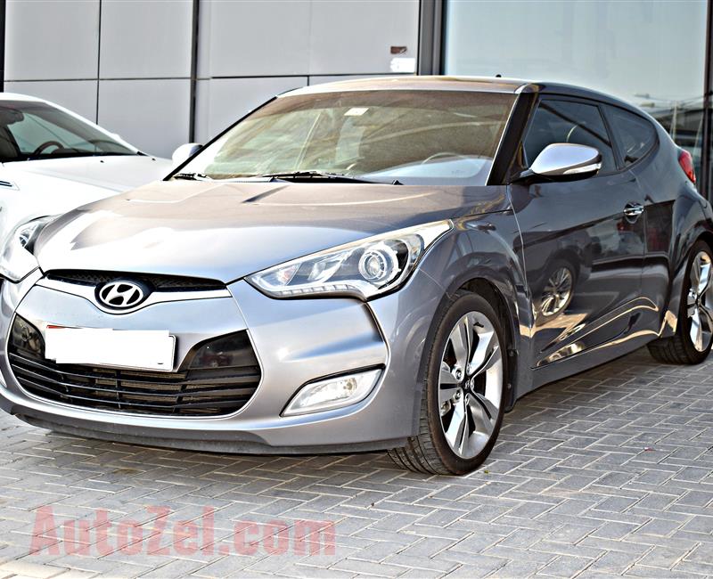 HYUNDAI VELOSTER MODEL 2015 - GREY - V4 - GCC 