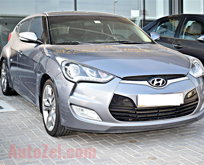 HYUNDAI VELOSTER MODEL 2015 - GREY - V4 - GCC 