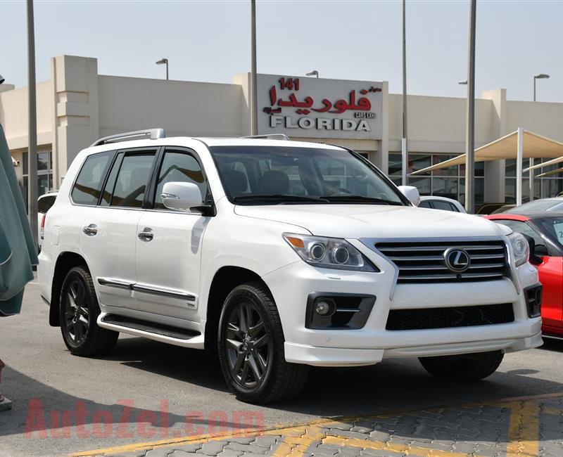 LEXUS LX570- 2012- WHITE- 161 000 KM- GCC SPECS