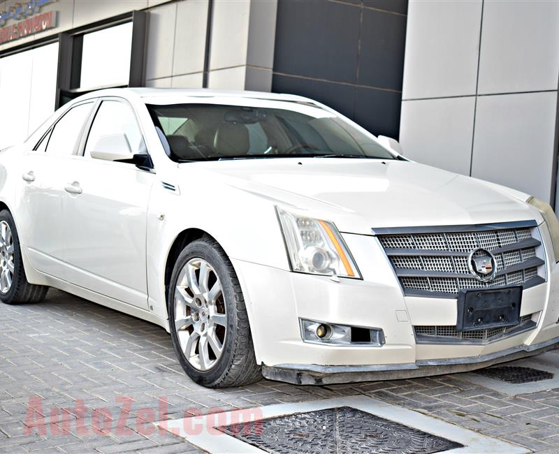 CADILLAC CTS 3.6 MODEL 2009 - WHITE - 250,000 KM - V6 - GCC 