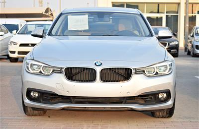 BMW 320I MODEL 2016 - SILVER - 44,000 KM -V4 - GCC 