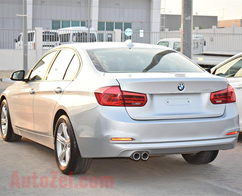 BMW 320I MODEL 2016 - SILVER - 44,000 KM -V4 - GCC 