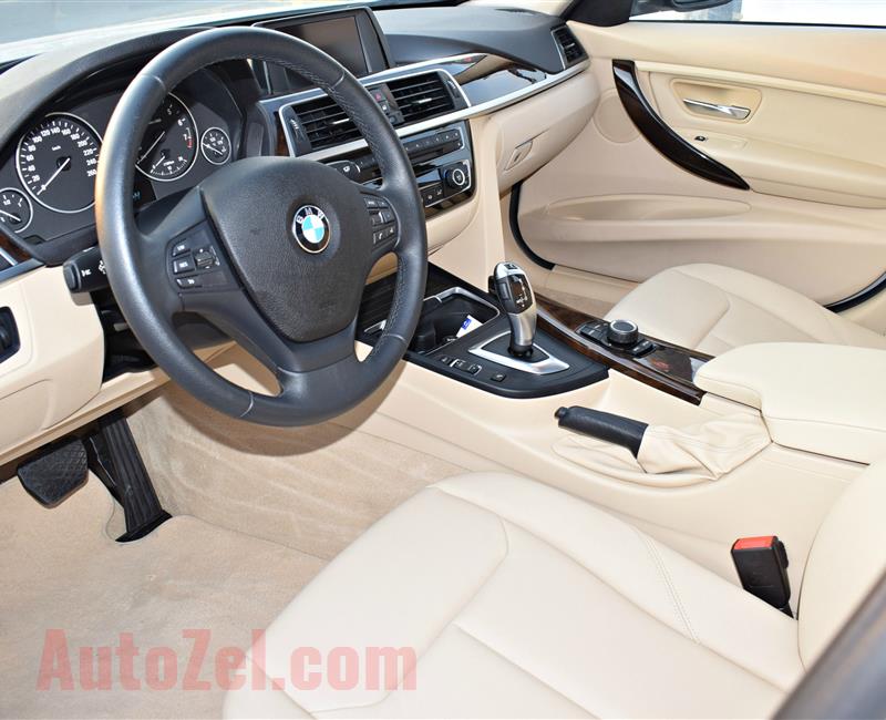 BMW 320I MODEL 2016 - SILVER - 44,000 KM -V4 - GCC 