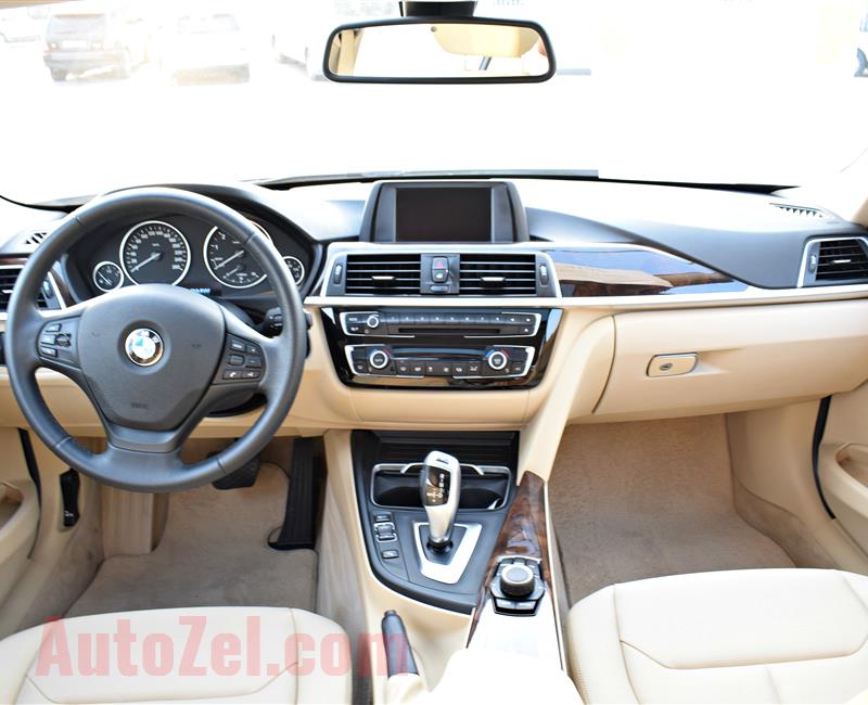 BMW 320I MODEL 2016 - SILVER - 44,000 KM -V4 - GCC 