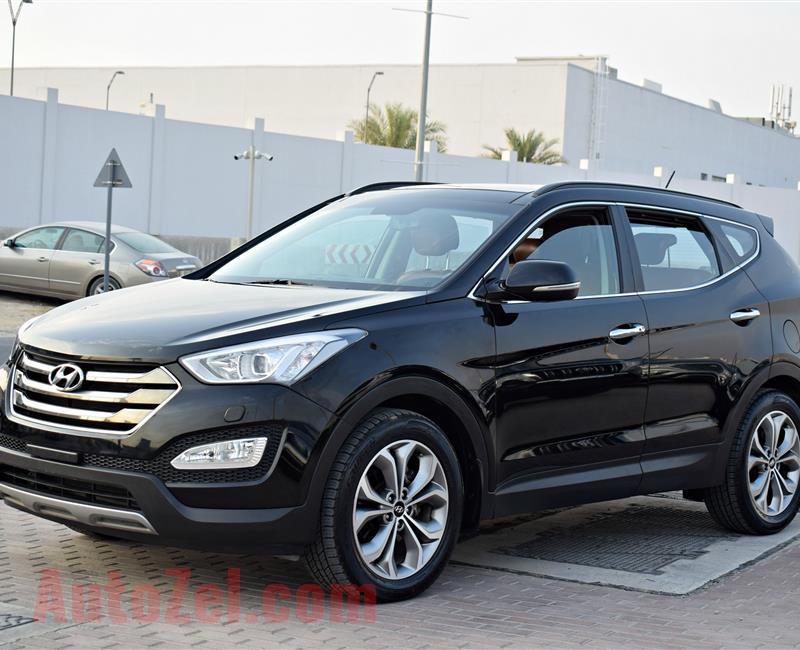 HYUNDAI SANTA FE  3.3L MODEL 2016 - BLACK - 101,000 KM - V4 - GCC 