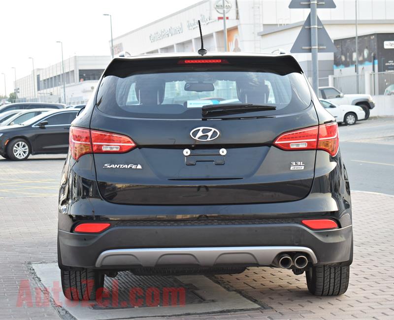 HYUNDAI SANTA FE  3.3L MODEL 2016 - BLACK - 101,000 KM - V4 - GCC 