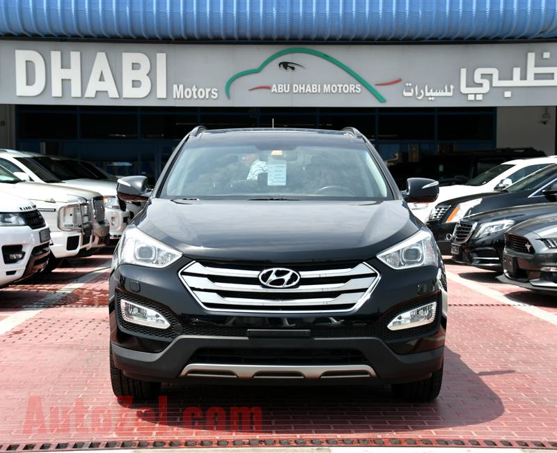 HYUNDAI SANTA FE 3.3L, V6- 2014- BLACK- 190 000 KM- GCC