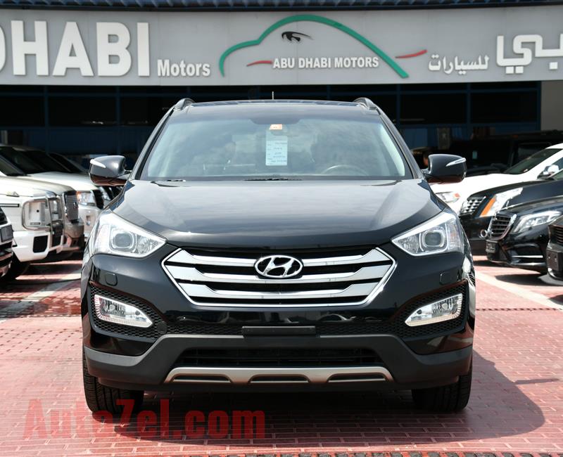 HYUNDAI SANTA FE 3.3L, V6- 2014- BLACK- 190 000 KM- GCC