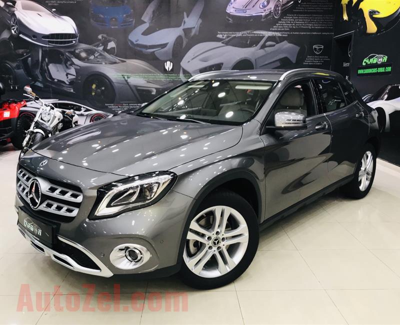 MERCEDES-BENZ GLA250, V4- 2018- GREY- 8 000 KM- EUROPEAN SPECS