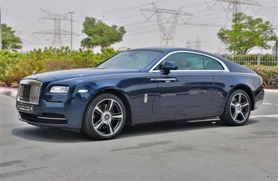 ROLLS ROYCE WRAITH, V12- 2016- BLUE- 60 000 KM- GCC, FULL...