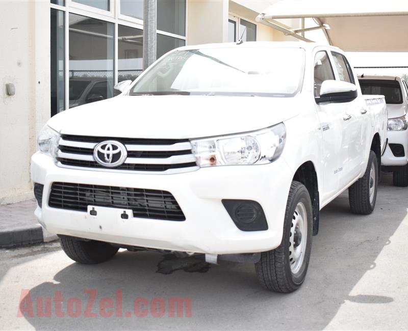 TOYOTA HILUX 4X4 PICK-UP, V4- 2017- WHITE- 55 000 KM- GCC