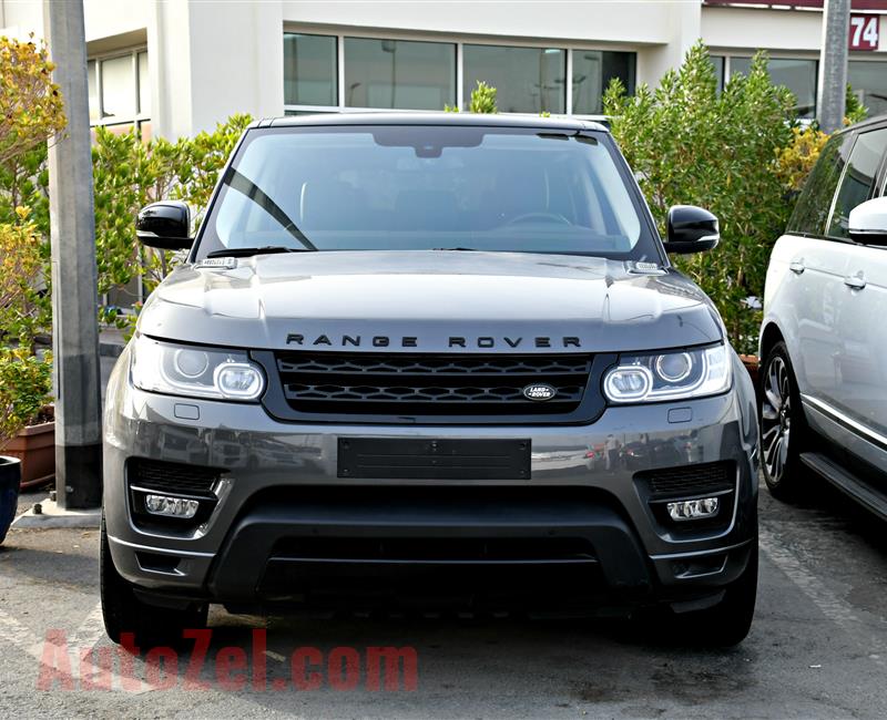 RANGE ROVER SPORT SUPERCHARGED- 2014- GRAY- 126 000 KM- GCC SPECS