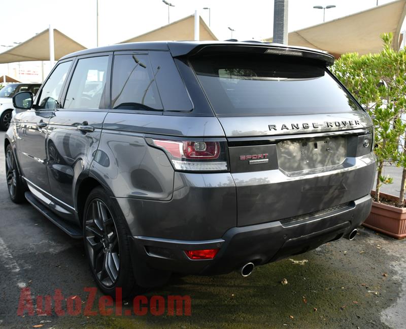 RANGE ROVER SPORT SUPERCHARGED- 2014- GRAY- 126 000 KM- GCC SPECS