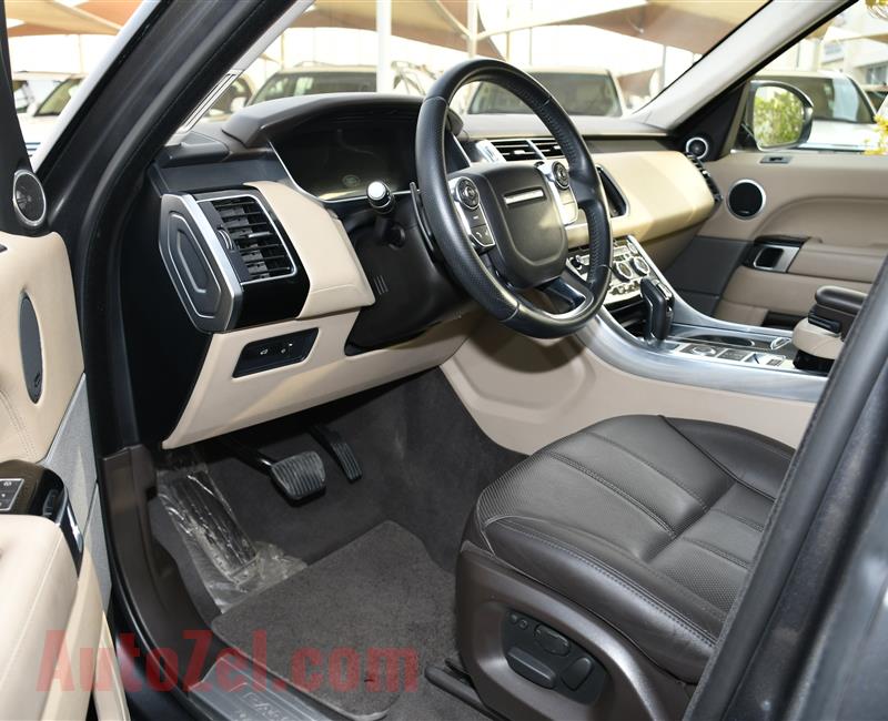 RANGE ROVER SPORT SUPERCHARGED- 2014- GRAY- 126 000 KM- GCC SPECS