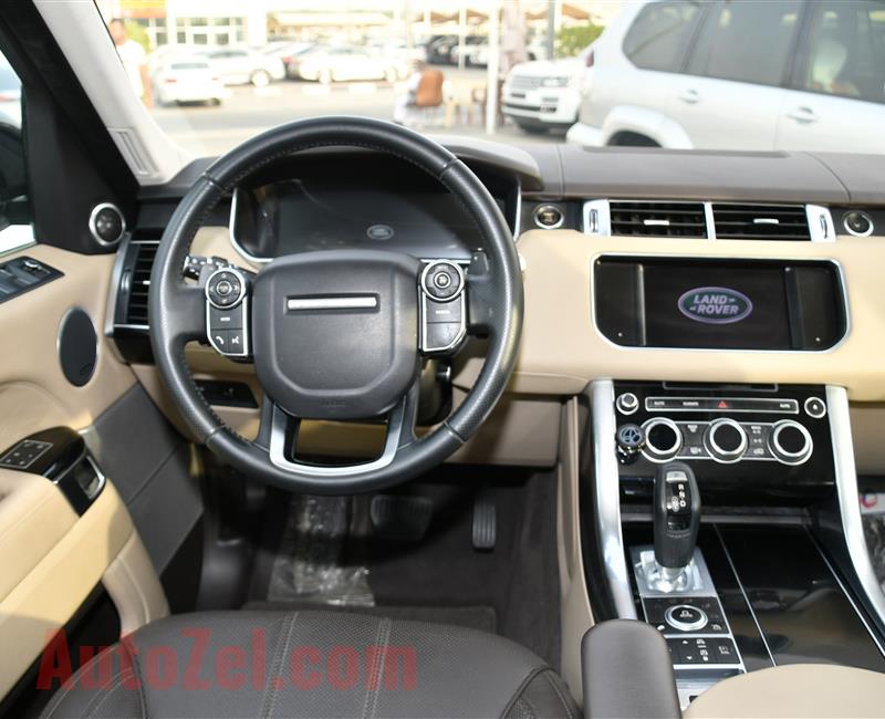 RANGE ROVER SPORT SUPERCHARGED- 2014- GRAY- 126 000 KM- GCC SPECS