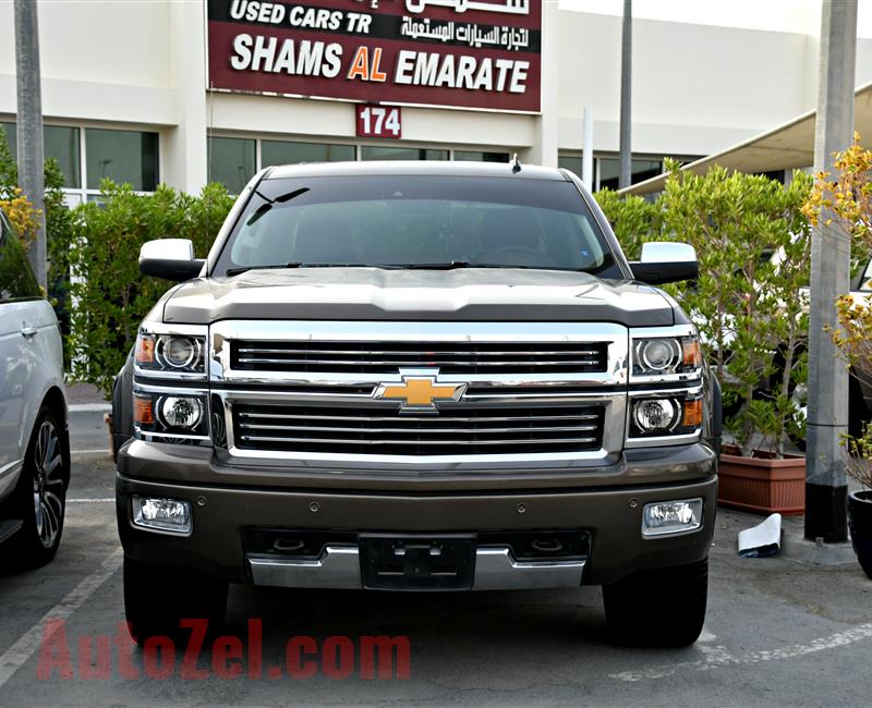 CHEVROLET SILVERADO HIGH COUNTRY- 2015- BROWN- 25 000 KM- GCC SPECS