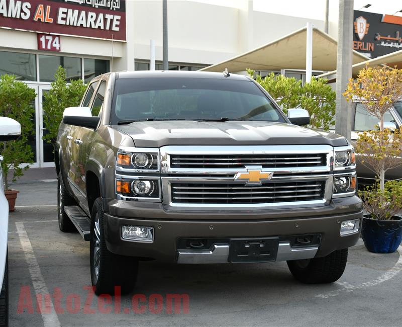 CHEVROLET SILVERADO HIGH COUNTRY- 2015- BROWN- 25 000 KM- GCC SPECS