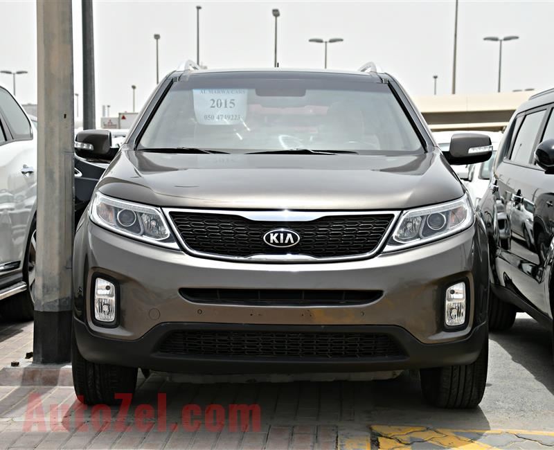 kia sorento model 2015 - brown - 128,000 km - v6 - gcc 