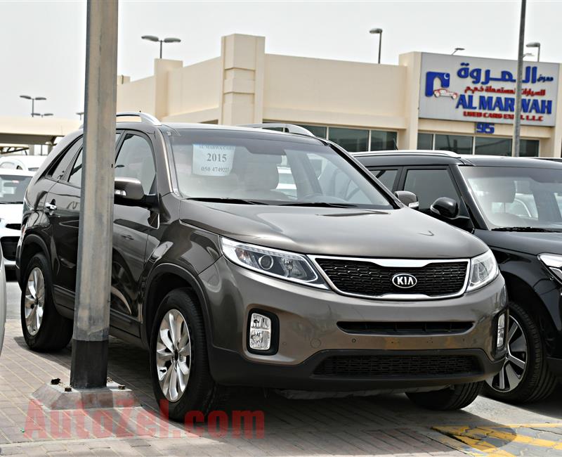 kia sorento model 2015 - brown - 128,000 km - v6 - gcc 