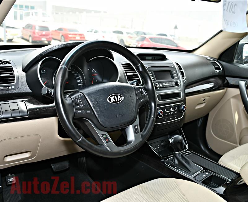 kia sorento model 2015 - brown - 128,000 km - v6 - gcc 