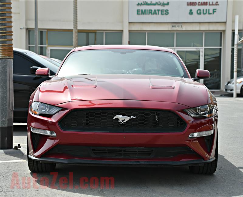 FORD MUSTANG MODEL 2018 - RED - 2000 MILEAGE  - V4 - CAR SPECS IS AMERICAN 