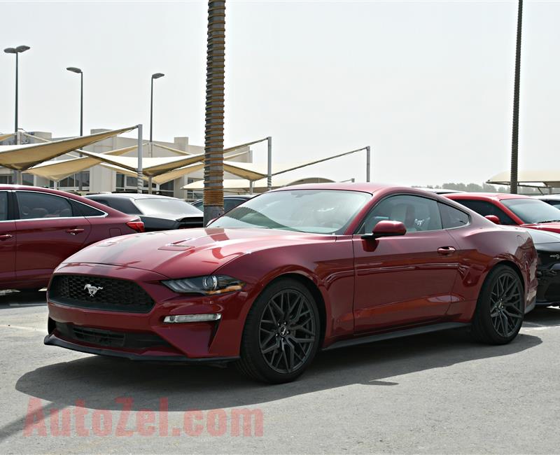 FORD MUSTANG MODEL 2018 - RED - 2000 MILEAGE  - V4 - CAR SPECS IS AMERICAN 