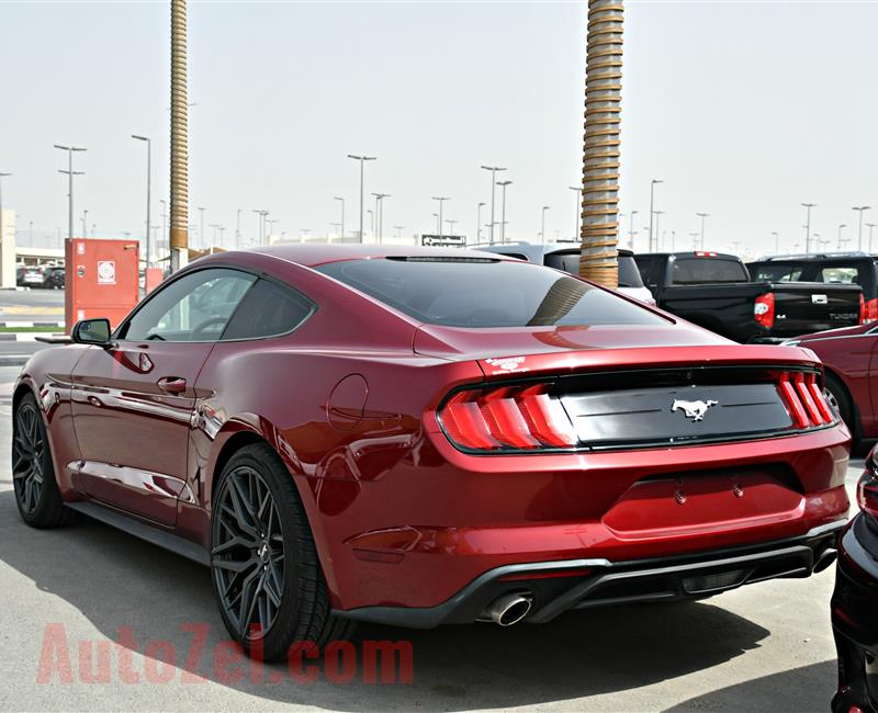 FORD MUSTANG MODEL 2018 - RED - 2000 MILEAGE  - V4 - CAR SPECS IS AMERICAN 