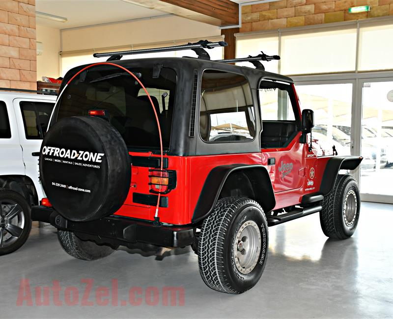 JEEP WRANGLER SPORT MODEL 2006 - RED - 138,000 KM - V6 - GCC 