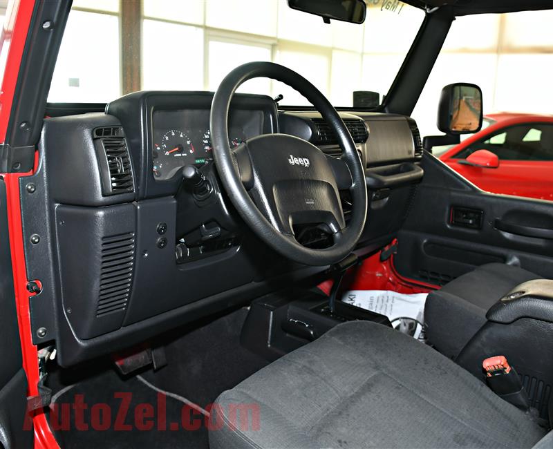 JEEP WRANGLER SPORT MODEL 2006 - RED - 138,000 KM - V6 - GCC 