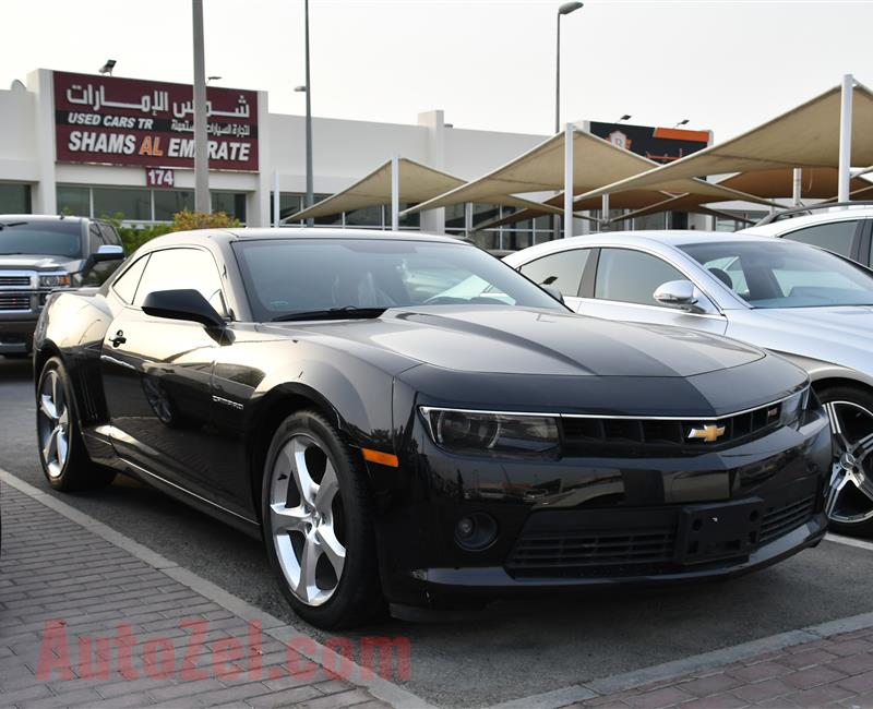 CHEVROLET CAMARO- 2015- BLACK- 81 000 KM- GCC SPECS