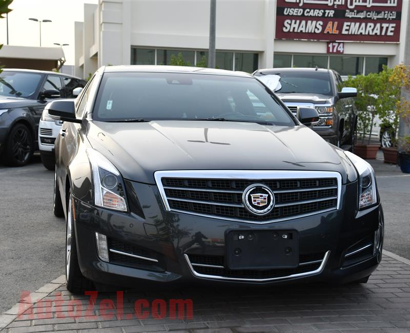 CADILLAC ATS 3.6- 2014- GRAY- 66 000 KM- GCC SPECS