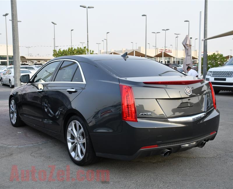 CADILLAC ATS 3.6- 2014- GRAY- 66 000 KM- GCC SPECS