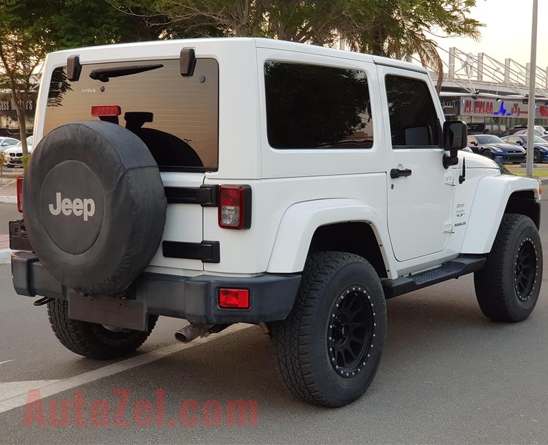 JEEP WRANGLER SAHARA- 2017- WHITE- 28 000 KM- GCC SPECS