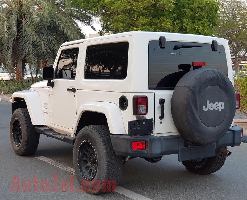 JEEP WRANGLER SAHARA- 2017- WHITE- 28 000 KM- GCC SPECS