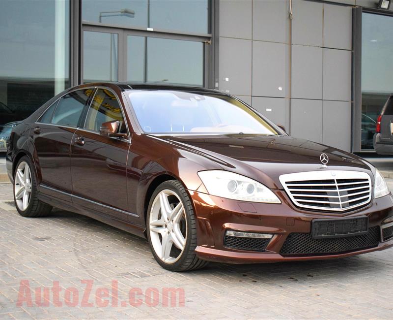 MERCEDES-BENZ S500, V8- 2010- BROWN- 200 000 KM- GCC