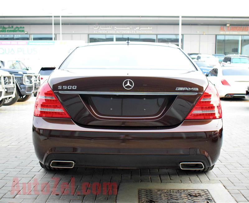 MERCEDES-BENZ S500, V8- 2010- BROWN- 200 000 KM- GCC