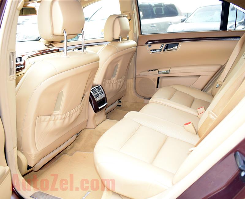 MERCEDES-BENZ S500, V8- 2010- BROWN- 200 000 KM- GCC