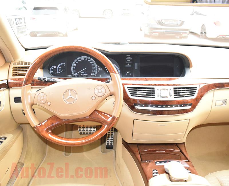 MERCEDES-BENZ S500, V8- 2010- BROWN- 200 000 KM- GCC