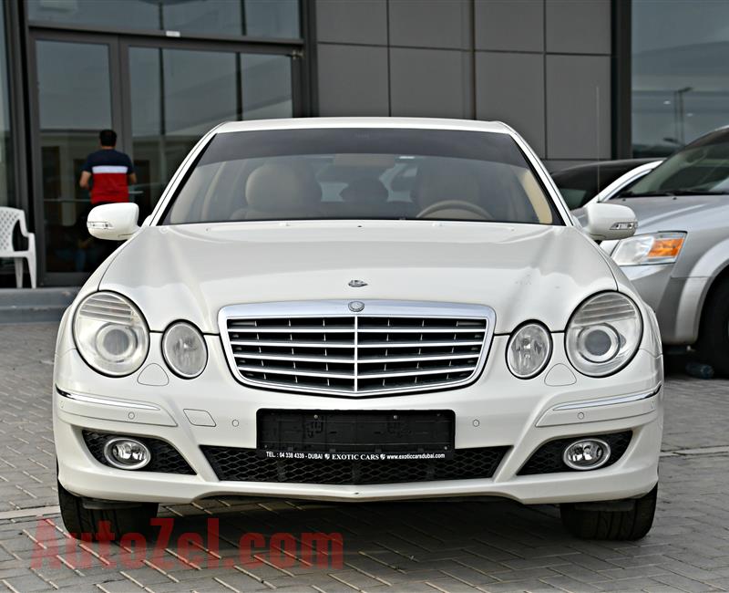 MERCEDES BENZ E350 MODEL 2009 - WHITE - 38,000 KM - V6 - GCC 